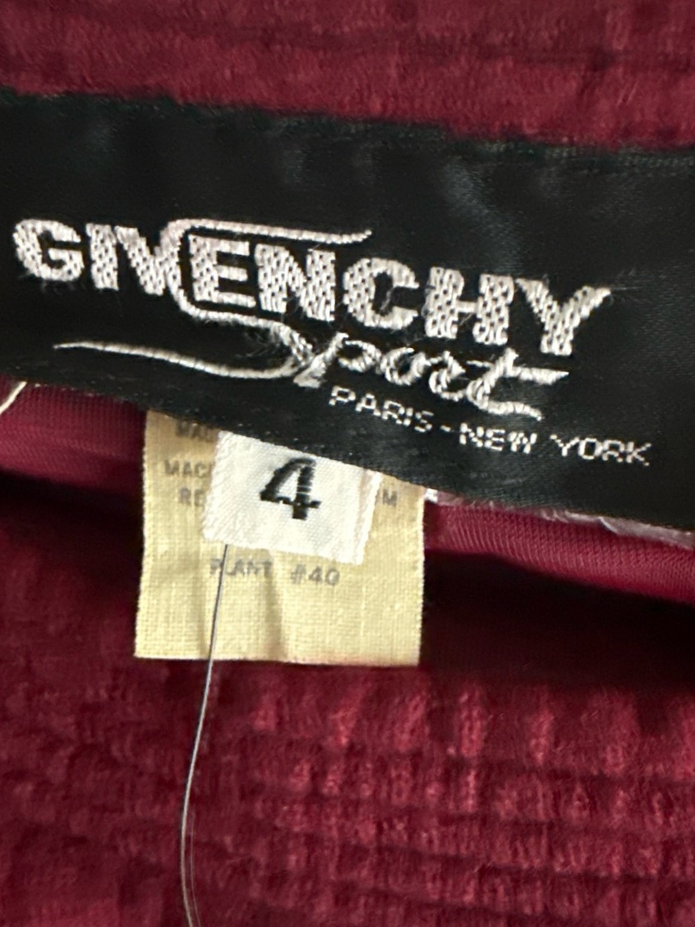 Givenchy vintage Wine Mini Skirt - Picture 3 of 8